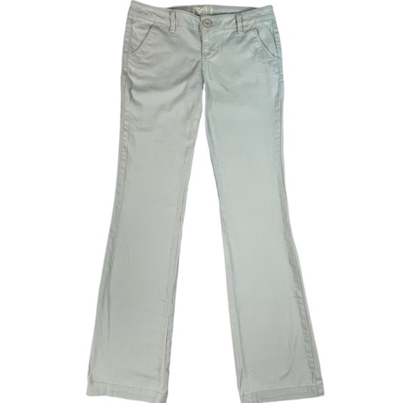 SO size 3 bootcut khaki pants wide leg button flap pockets. Great used condition - Picture 1 of 13